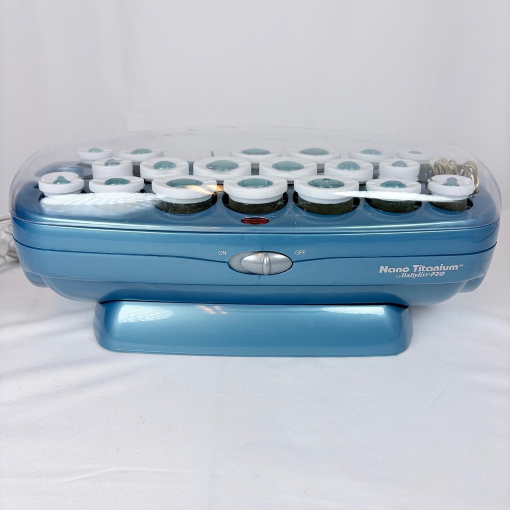 BaBylissPRO Nano Titanium Professional Hot Roller Set Blue 19 Large / Small